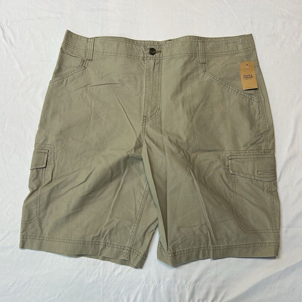 Field & Stream Men’s 40 Signature Khaki Cargo Shorts NWT